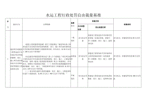 水运工程行政处罚自由裁量基准.docx