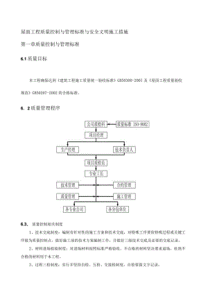 屋面工程质量控制与管理标准与安全文明施工措施.docx