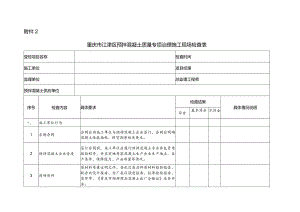 附件2：重庆市江津区预拌混凝土质量专项治理施工现场检查表.docx