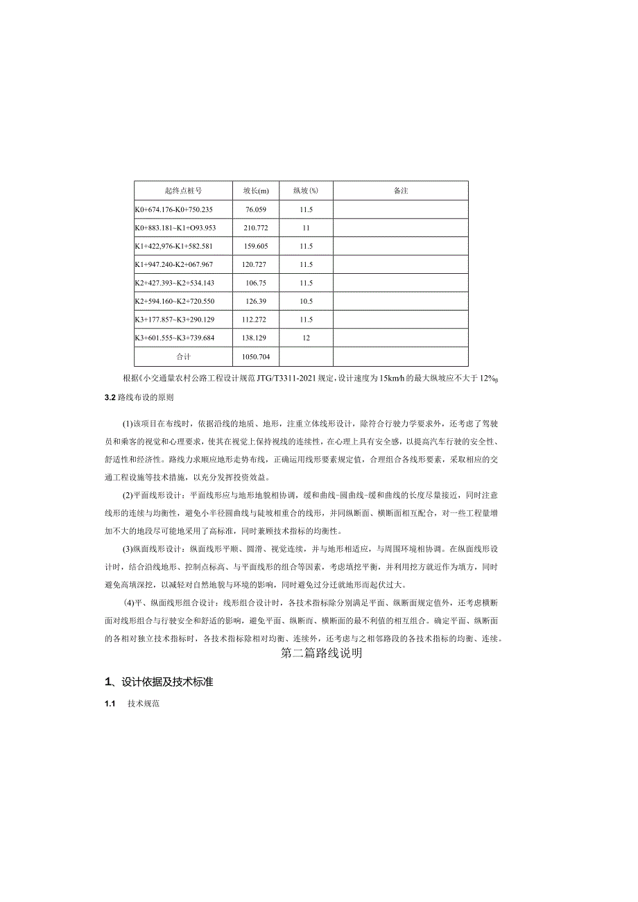 路网工程一6 号上山路道路工程 路线说明.docx_第1页