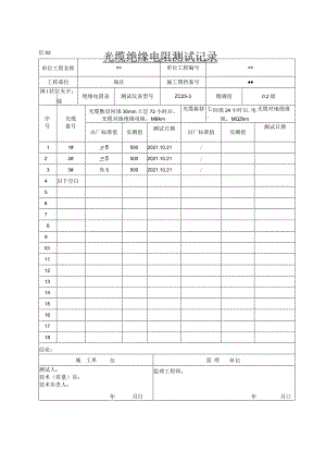 信02 光缆绝缘电阻测试记录.docx