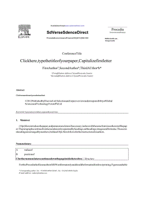 Elsevier期刊《ProcediaEconomicsandFinance》论文投稿模板.docx