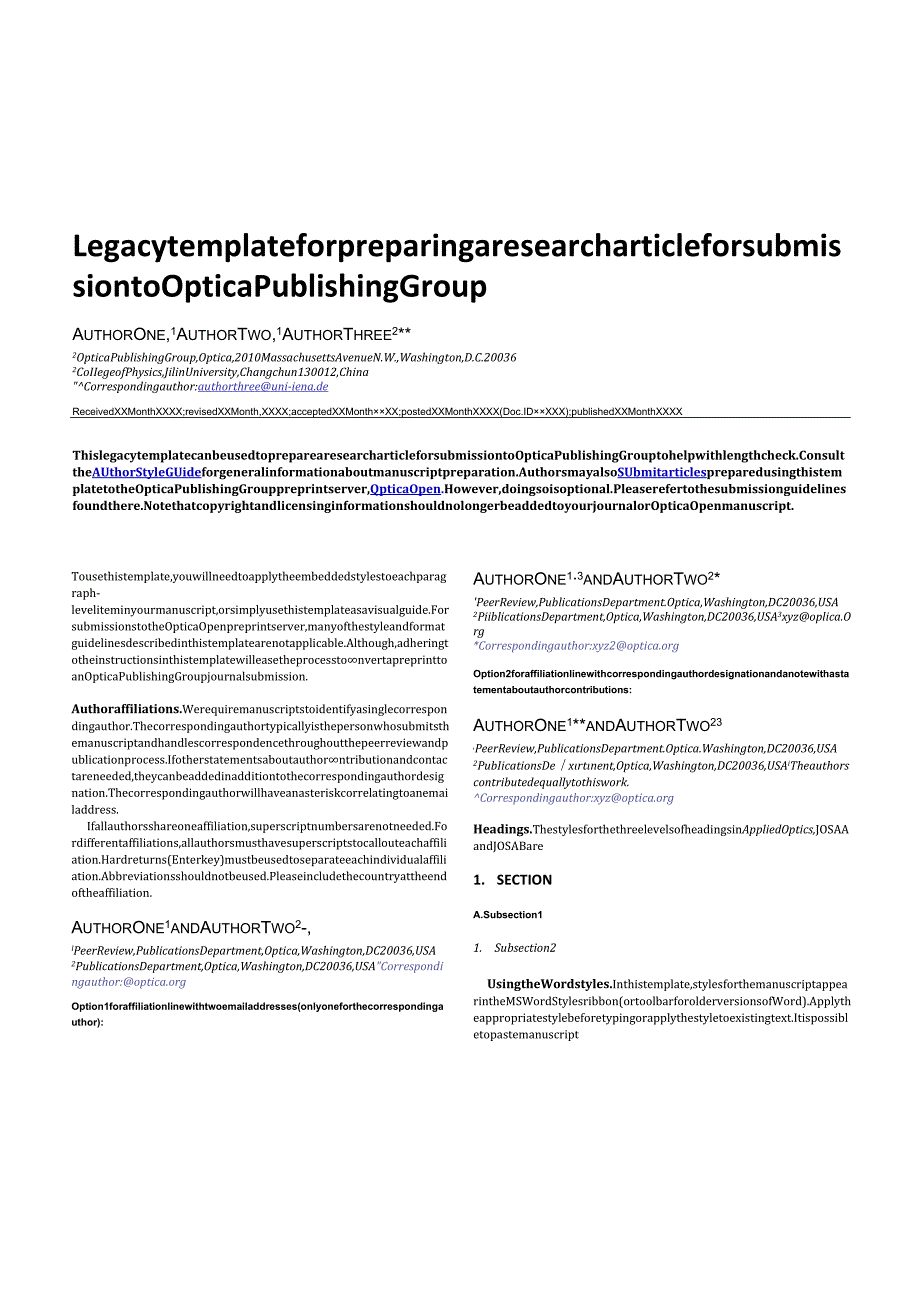 《OpticsLetters》期刊论文投稿格式模板.docx_第1页