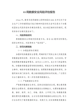 xx局数据安全风险评估报告.docx