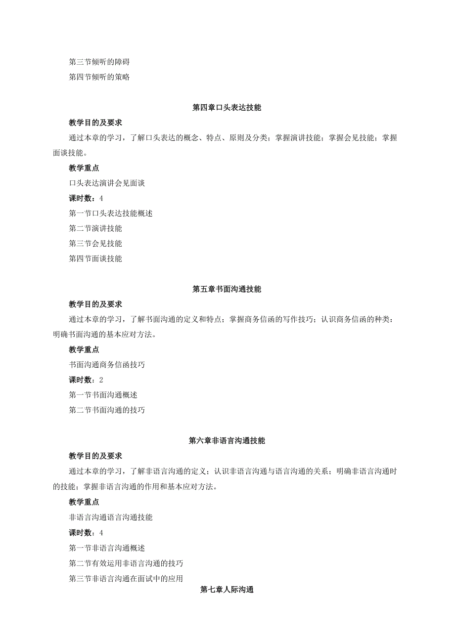 《商务沟通》课程教学大纲.docx_第3页