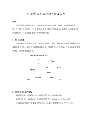 5G网络及车联网相关图和说明.docx