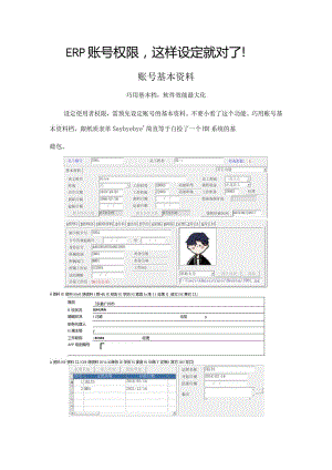 ERP账号权限这样设定就对了！.docx