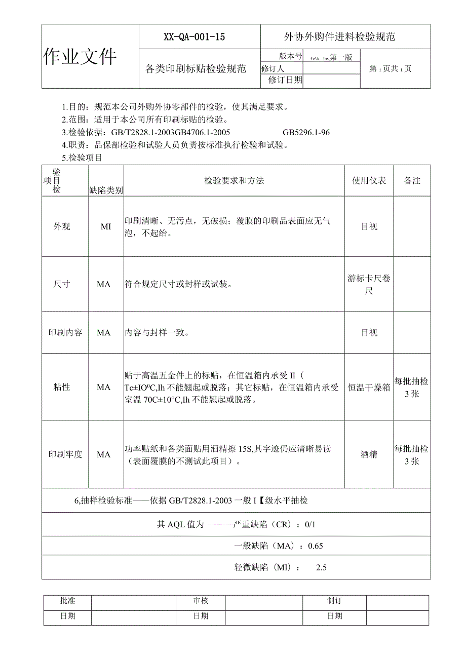 各类印刷标贴检验规范.docx_第1页