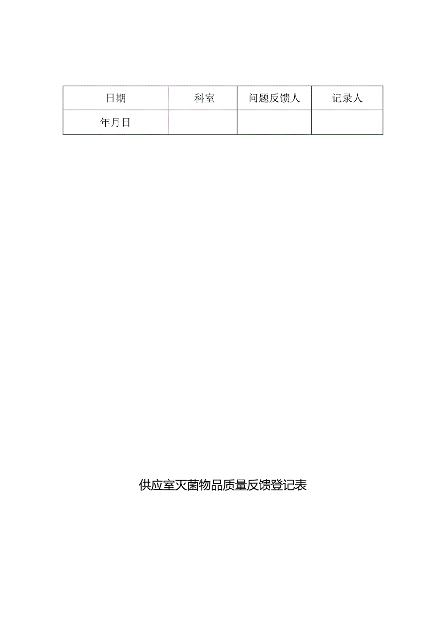 供应室灭菌物品质量反馈登记本.docx_第1页