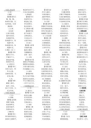 小学生春蕾读书活动古诗词诵读卡200首.docx