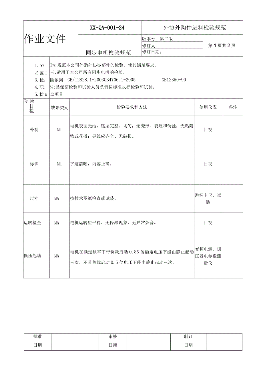 同步电机检验规范.docx_第1页