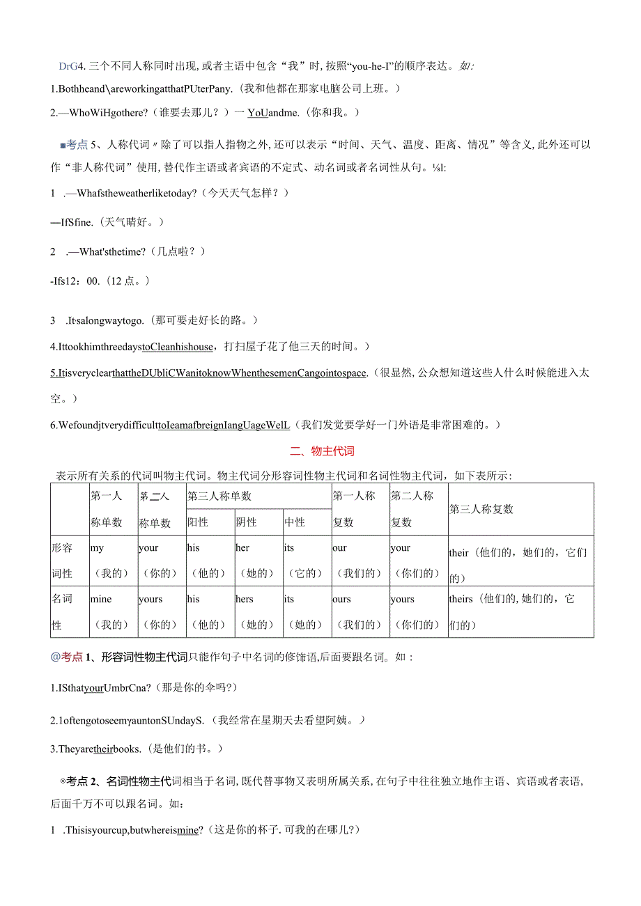 专题2.代词考点聚焦和精讲（解析版）.docx_第2页