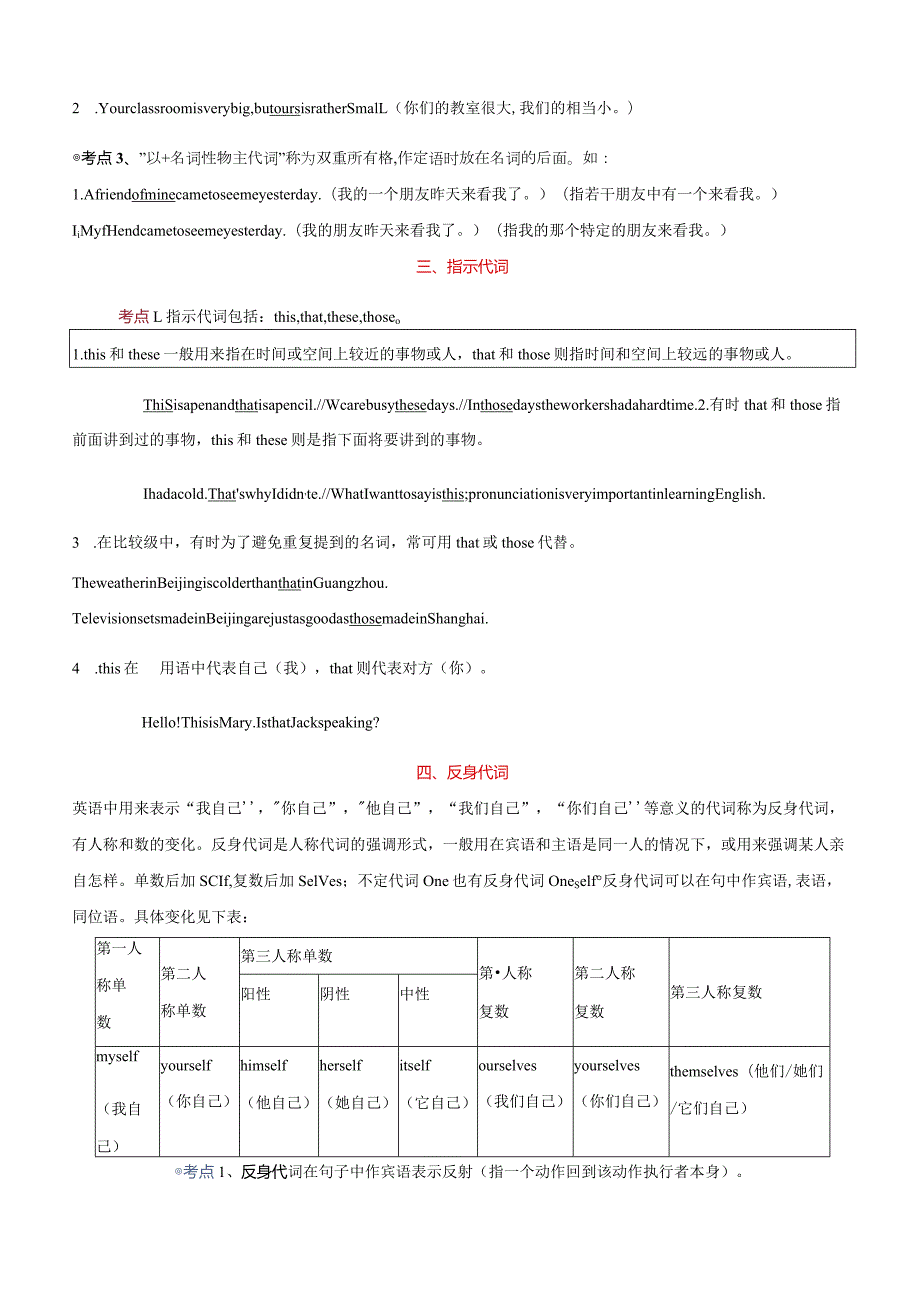 专题2.代词考点聚焦和精讲（解析版）.docx_第3页