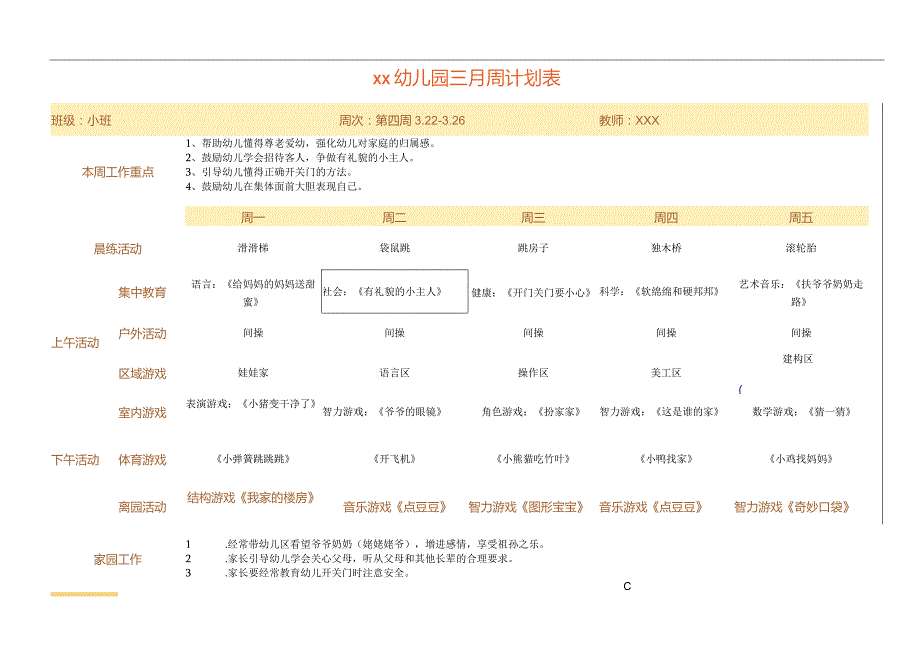 小班三月第四周计划-精品文档资料系列.docx_第1页