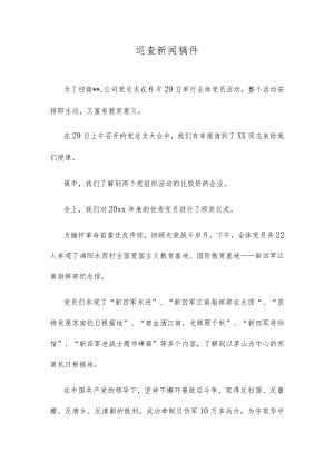 巡查新闻稿件.docx