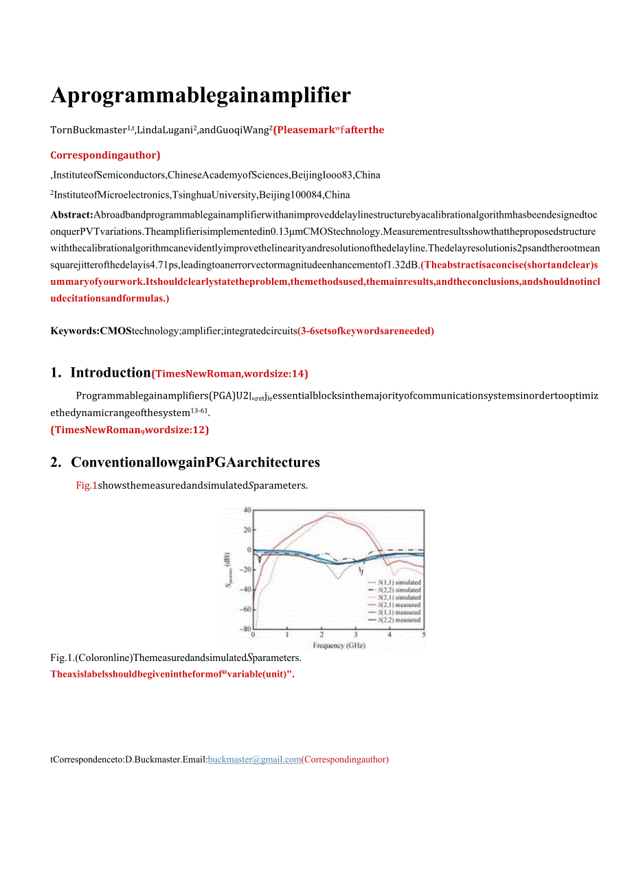 半导体学报《JournalofSemiconductors》期刊论文投稿格式模板.docx_第1页