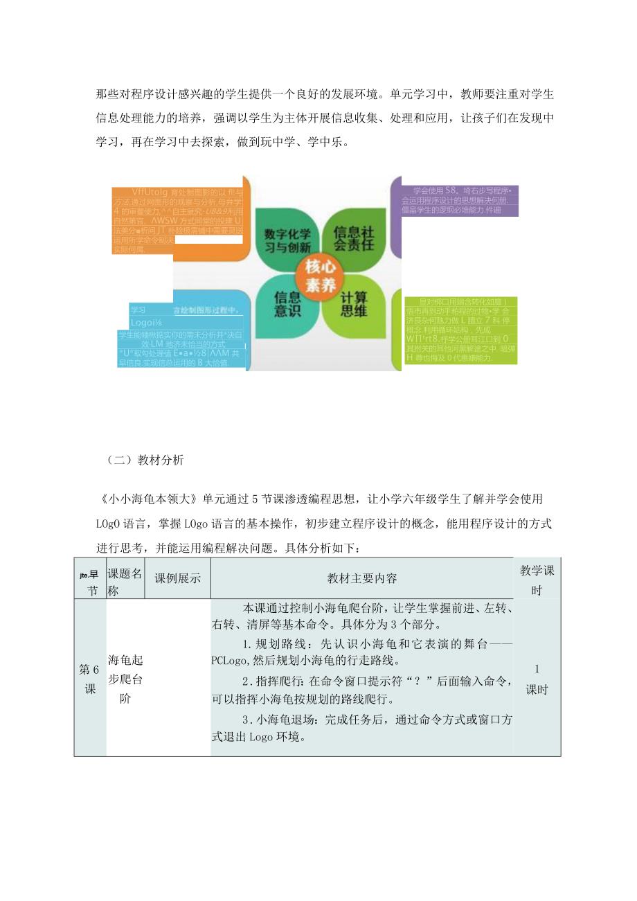 小信六上第二单元《小小海龟本领大》单元作业设计优质案例40页.docx_第2页