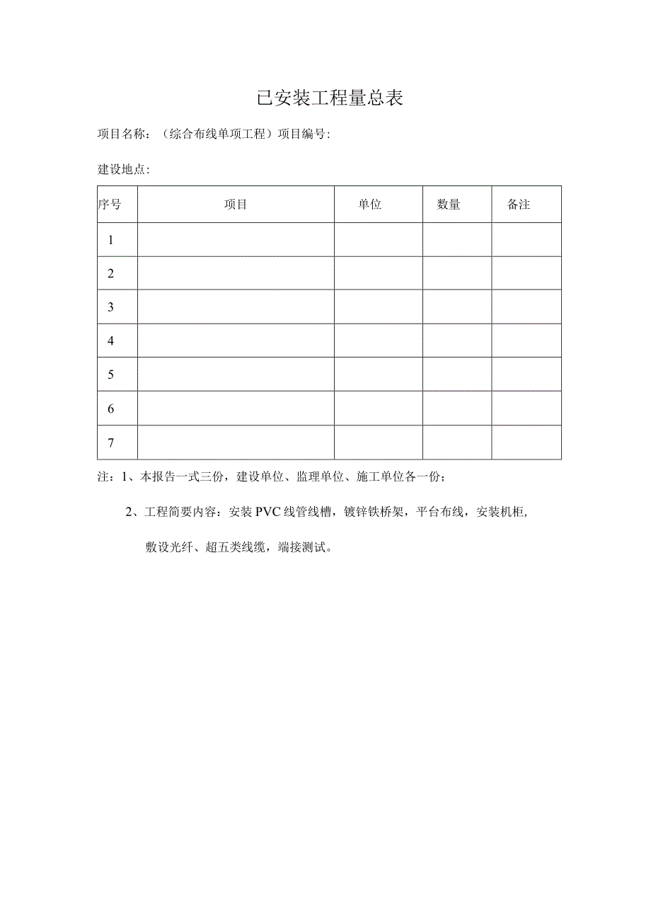 已安装工程量总表.docx_第1页