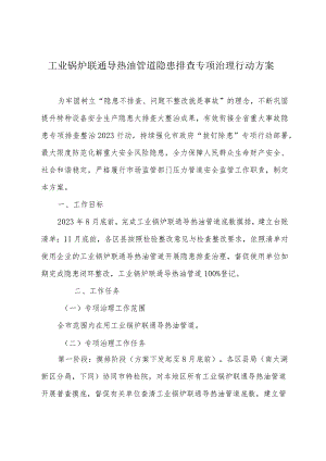 工业锅炉联通导热油管道隐患排查专项治理行动方案.docx