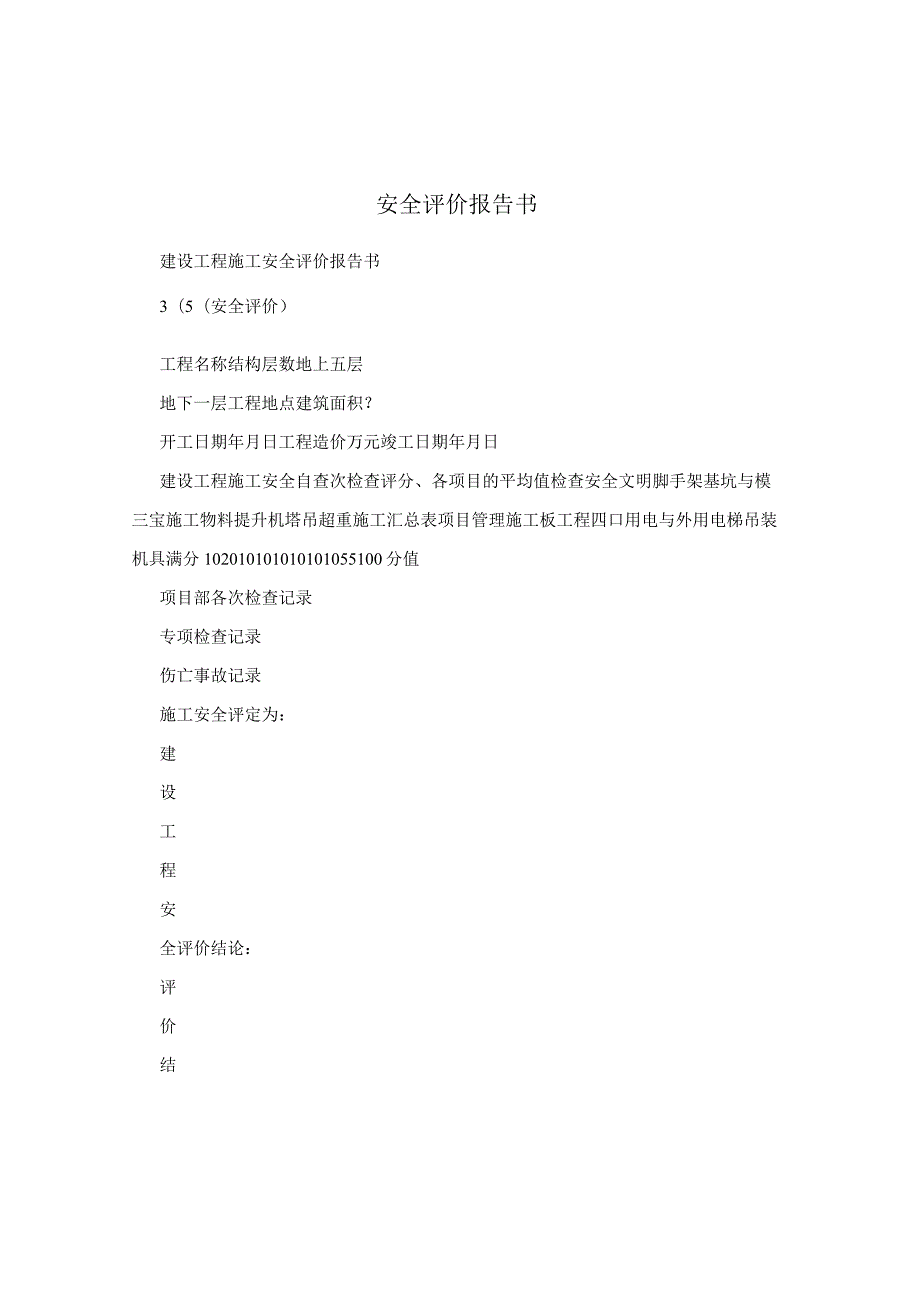 安全评价报告书.docx_第1页