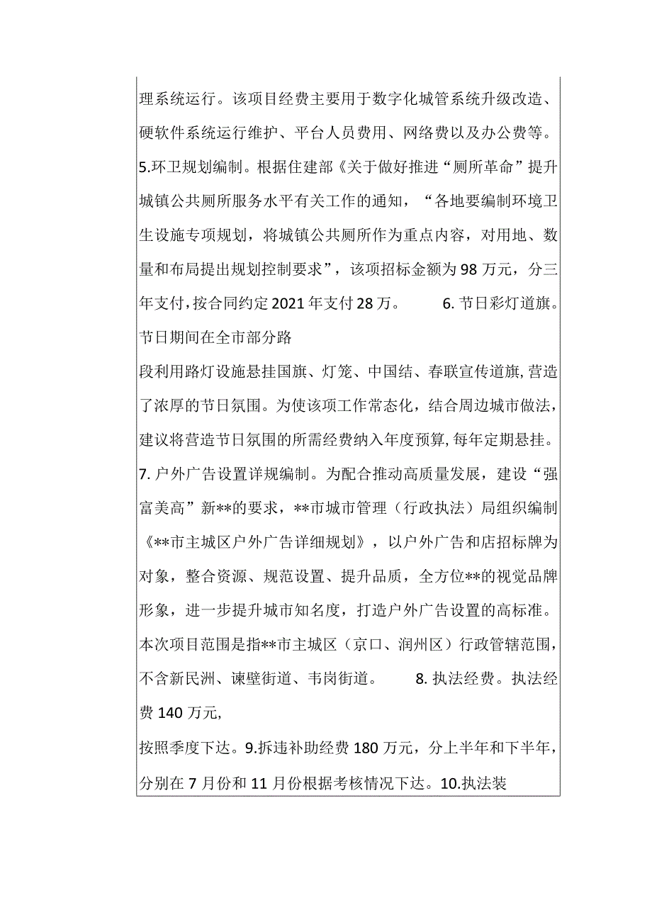 城市管理与执法专项经费项目支出绩效自评报告（示范文本）.docx_第2页