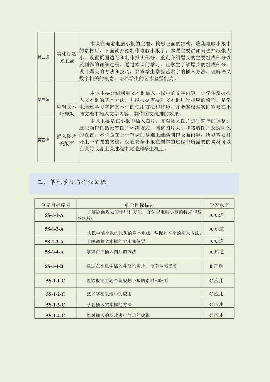 小学信息技术五年级上册第一单元作业设计（27页）.docx_第3页