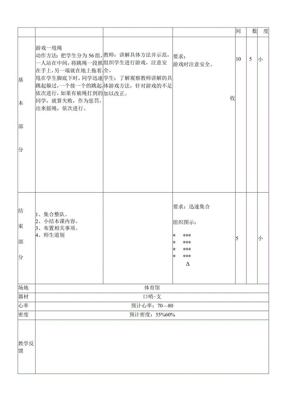 学习摇跳短绳（教案）人教版体育二年级上册.docx_第3页