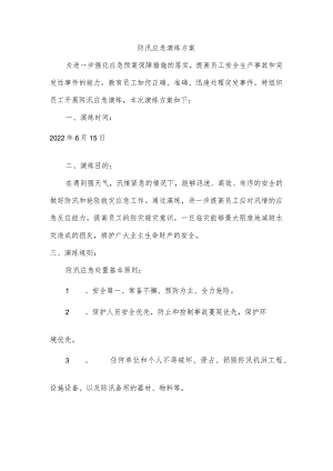 公司防汛应急演练方案.docx