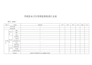 学校饮水卫生管理监督检查汇总表.docx