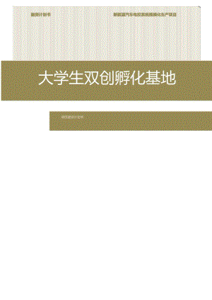 大学双创孵化基地项目计划书.docx