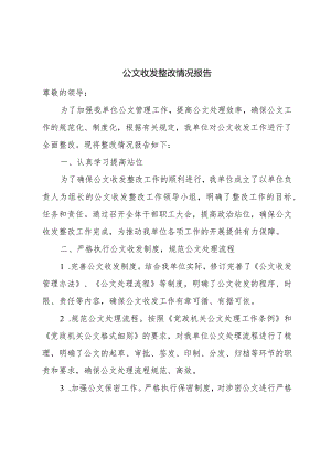 公文收发整改情况报告.docx