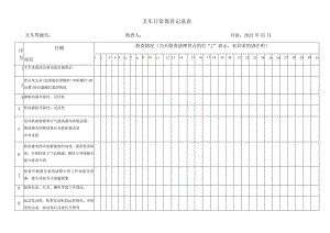 叉车检查保养记录表.docx