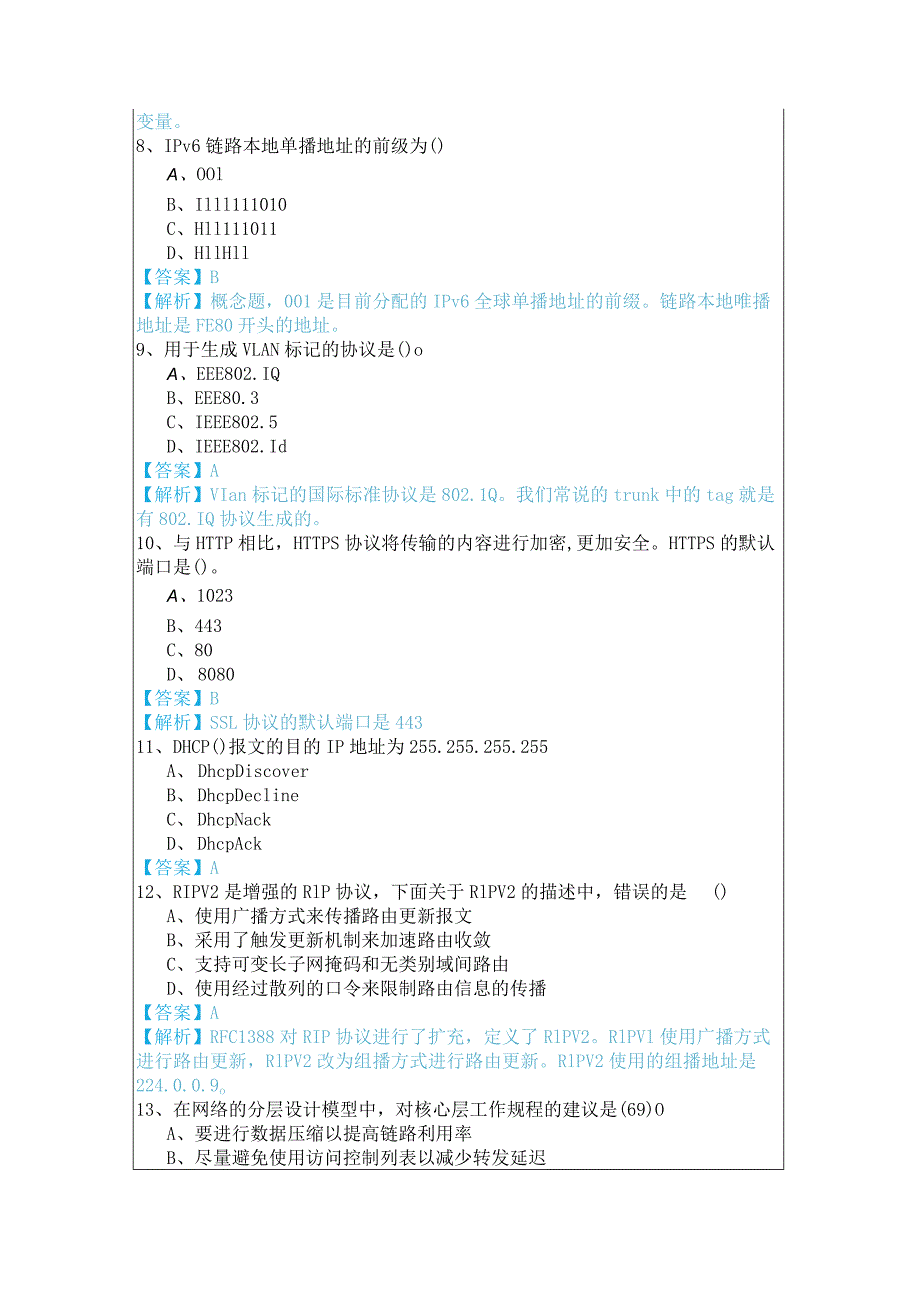 往年网络工程师样卷(含六卷)及答案.docx_第3页