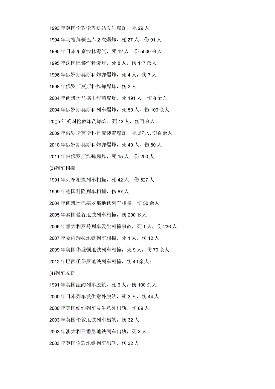 城轨道交通运营阶段事故案例统计、汇编-2019.docx_第3页