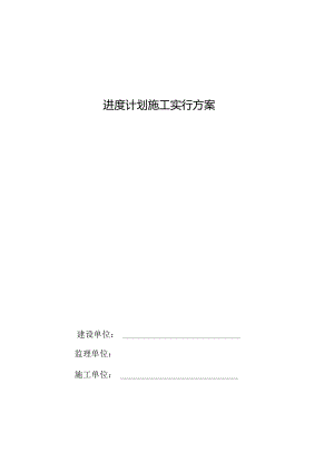 工程进度控制策划.docx