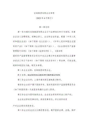 宝钢集团章程完全解析.docx