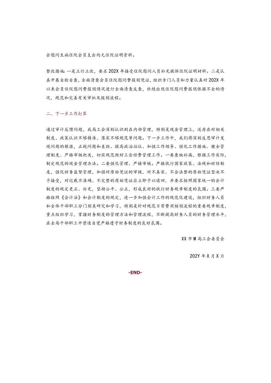 工会经费财务收支审计发现问题整改情况报告（范文）.docx_第2页