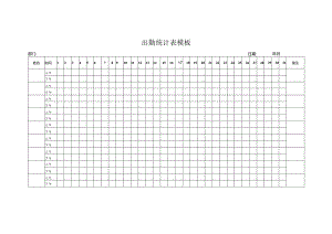 出勤统计表模板.docx