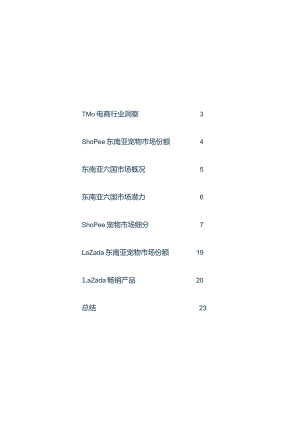 2023东南亚宠物市场电商格局洞察.docx