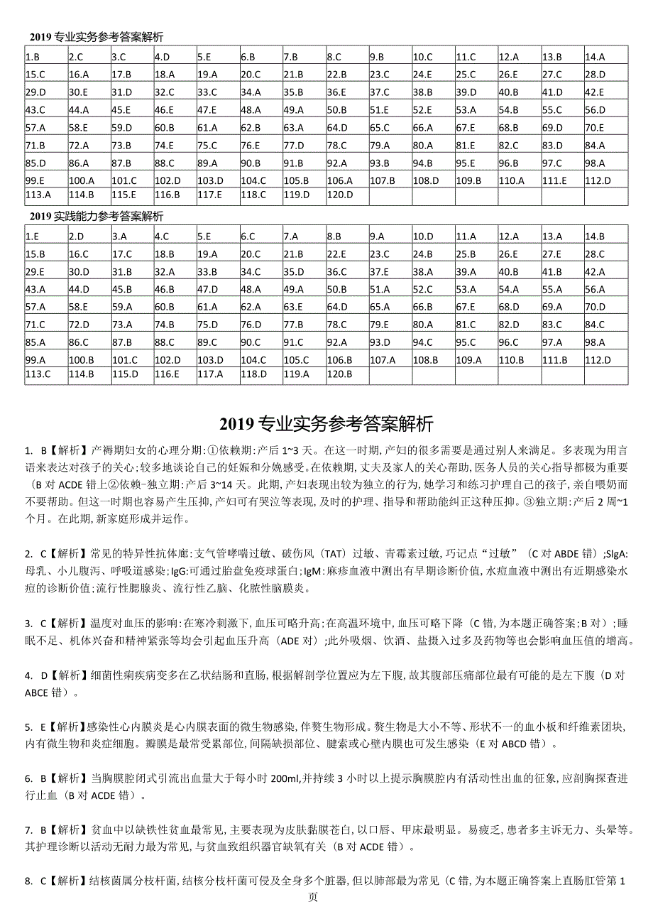 2019真题-答案解析护士执业资格考试.docx_第2页