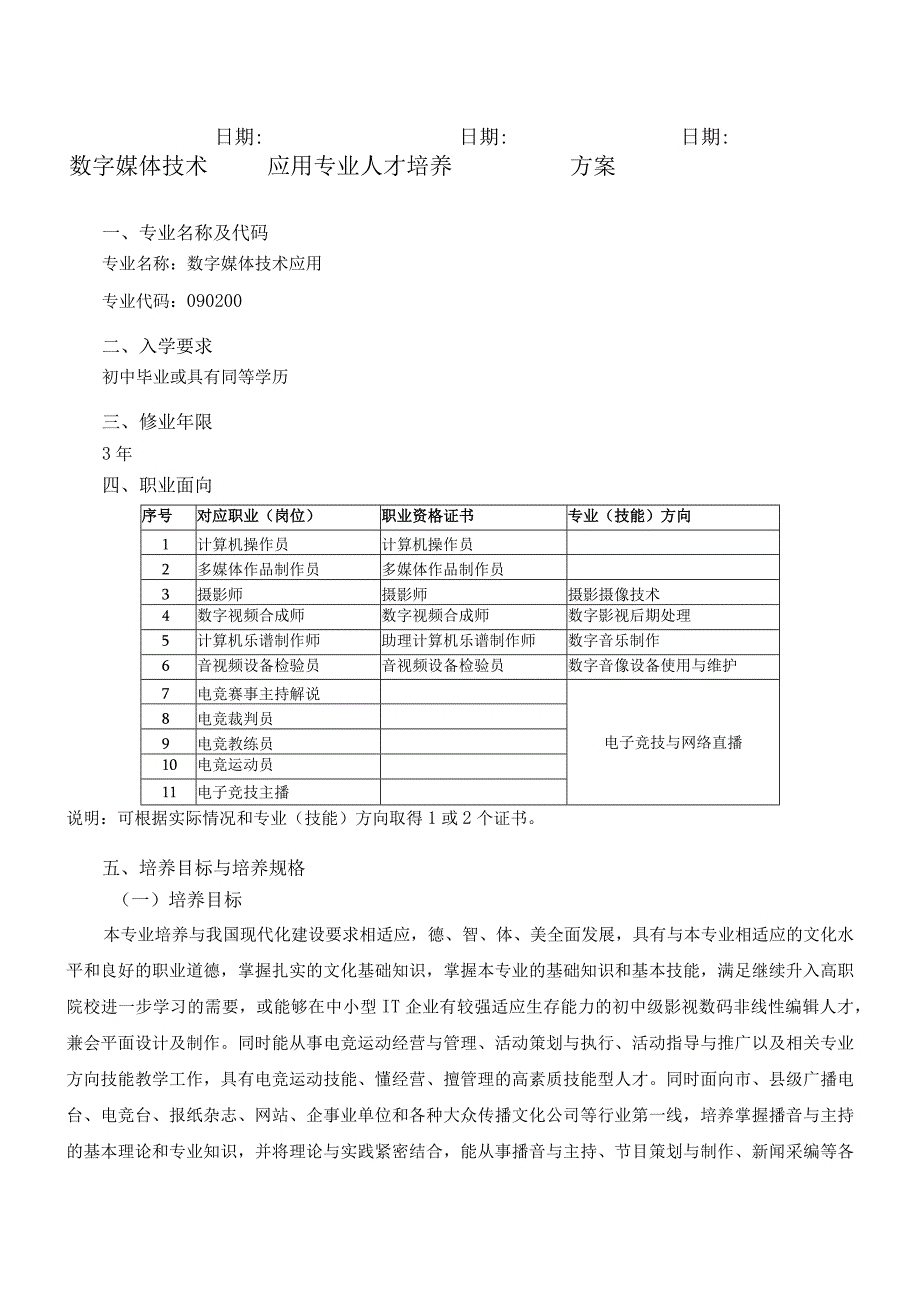 2020级数字媒体技术应用专业人才培养方案doc.docx_第2页