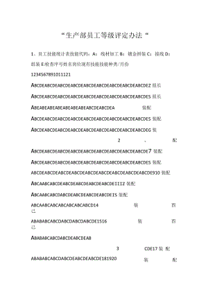 -生产部员工等级评定办法-.docx