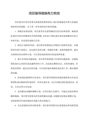 项目督导措施有力有效.docx