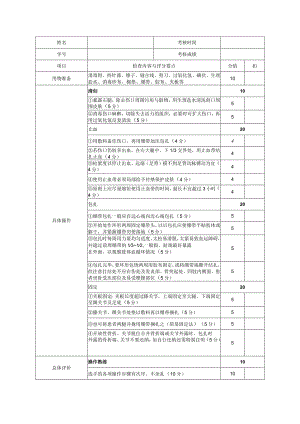 (开放性伤口的止血包扎)评分标准.docx