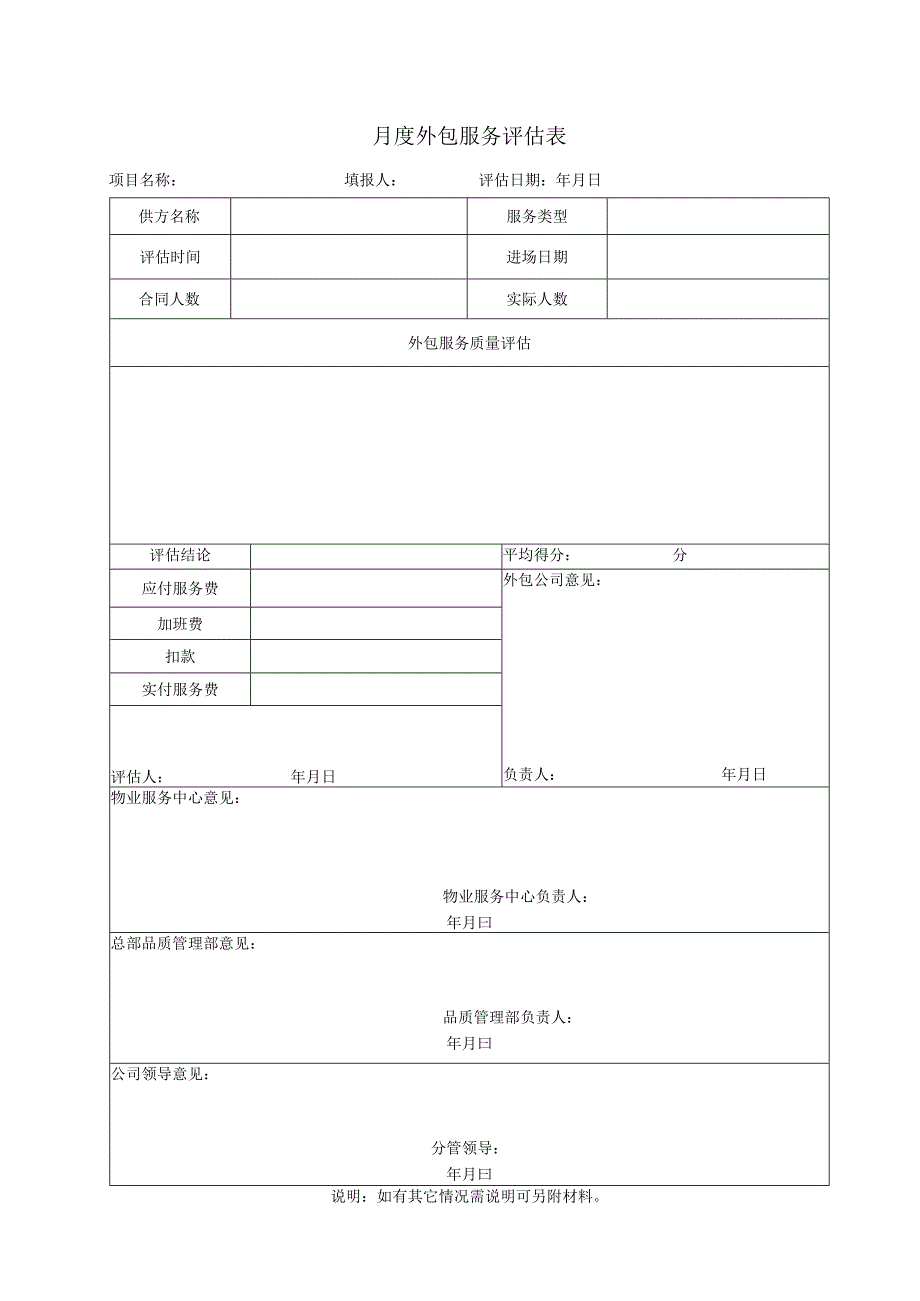 04月度外包服务评估表.docx_第1页