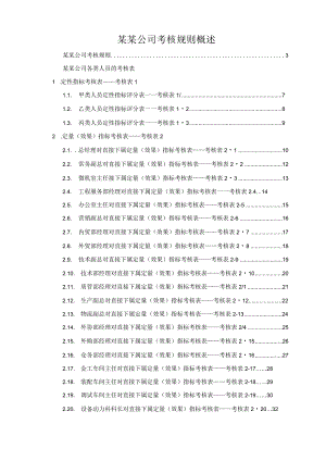 某某公司考核规则概述.docx