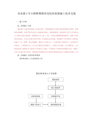 本水溪2号大桥桥墩墩身及柱间系梁施工技术交底.docx