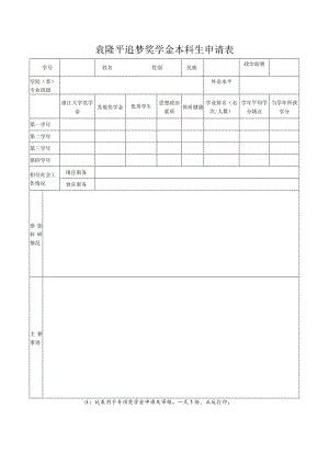 浙江大学学年奖学金评审登记表.docx