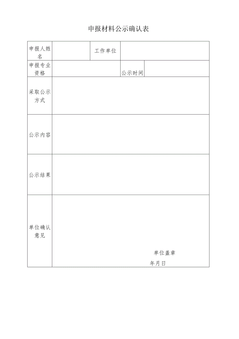 申报材料公示确认表.docx_第1页