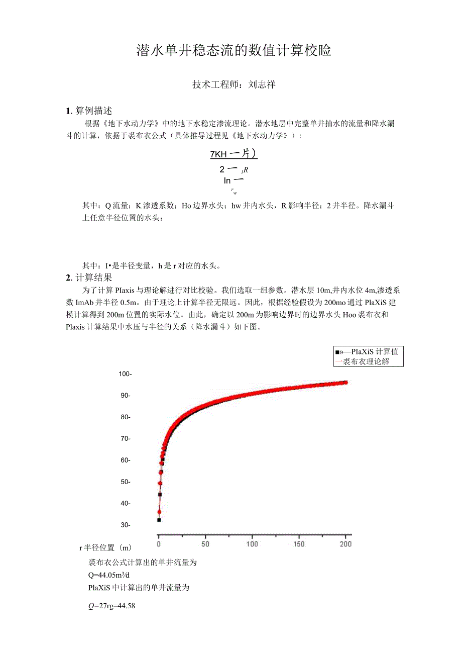 潜水单井稳态流的数值计算2013.docx_第1页